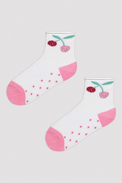 Penti Къси чорапи с десен - 3 чифта Момичета