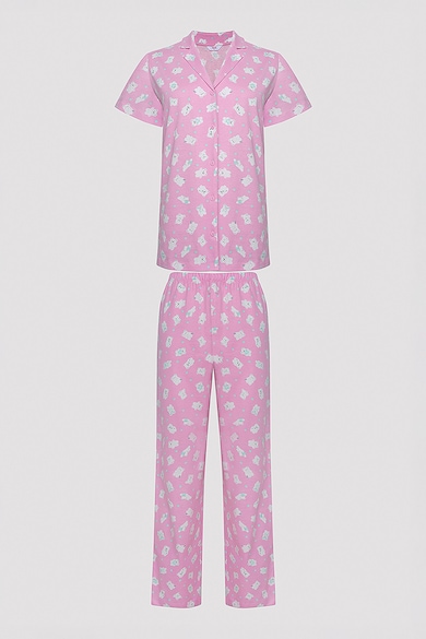 Penti Pijama de bumbac cu model cu ursuleti Femei