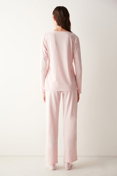 Penti Pijama de bumbac cu imprimeu floral Femei