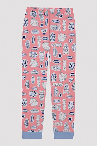 Penti Set de pijama cu pantaloni lungi si imprimeu - 2 perechi Fete