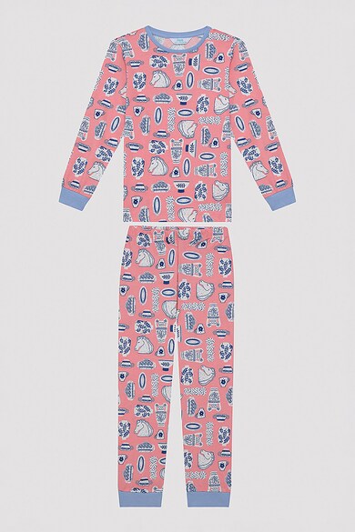 Penti Дълга пижама с принт - 2 чифта Момичета