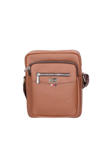 Geanta crossbody de piele ecologica - Kaki