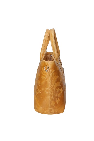 Gave Lux Кожена шопинг чанта 25149 с десен Жени