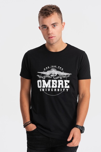 OMBRE Памучна тениска с щампа Мъже