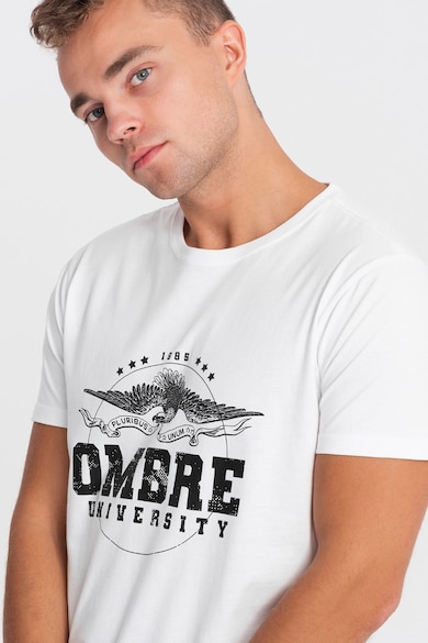 OMBRE Памучна тениска с щампа Мъже