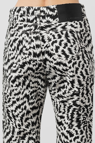 Karl Lagerfeld Blugi cu croiala dreapta si imprimeu zebra Femei