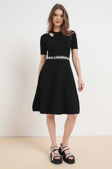 Karl Lagerfeld Разкроена миди рокля Жени