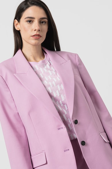 Karl Lagerfeld Уголемено сако с раздвоен ревер Жени