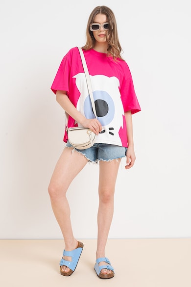 Karl Lagerfeld Bő fazonú mintás póló női