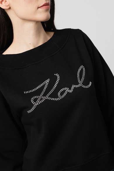 Karl Lagerfeld Блуза с органичен памук с лого Жени