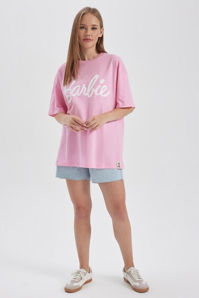 DeFacto Tricou supradimensionat cu imprimeu Barbie Femei