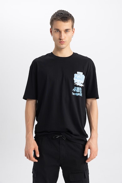 DeFacto Тениска с фигурална щампа Мъже