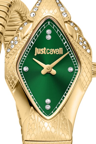 JUST CAVALLI Часовник от неръждаема стомана с увиващ се дизайн Жени