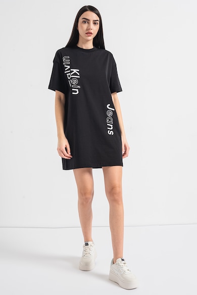 CALVIN KLEIN JEANS Rochie-tricou supradimensionata cu imprimeu Femei