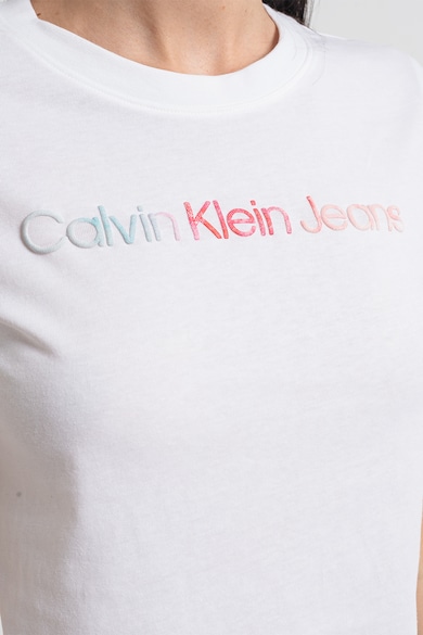 CALVIN KLEIN JEANS Póló logóval a mellrészen női
