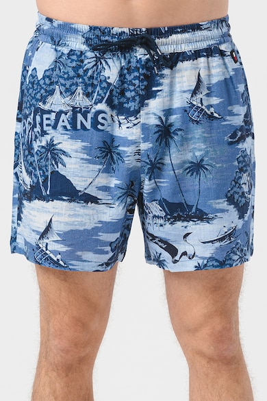 Tommy Jeans Къс панталон Hawaiian с лен Мъже