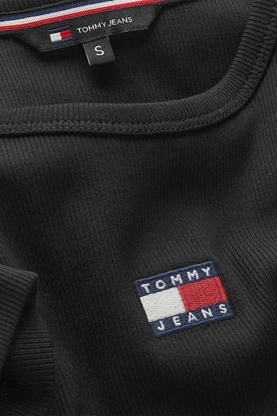 Tommy Jeans Szűk fazonú bordázott póló női