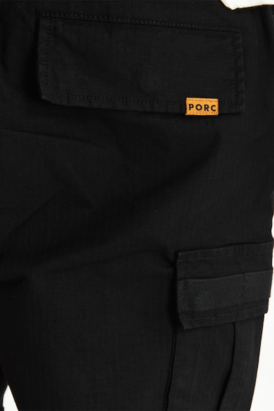 PORC Uniszex cargo nadrág logós foltrátéttel női
