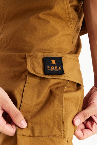 PORC Pantaloni cargo unisex cu logo Femei