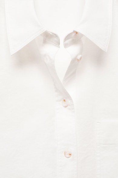 Mango Памучна риза Marble с джоб Жени