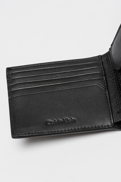 CALVIN KLEIN Kihajtható bőr pénztárca RFID védelemmel férfi