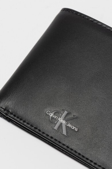 CALVIN KLEIN JEANS Кожен портфейл с двойно прегъване и защита RFID Мъже