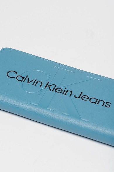 CALVIN KLEIN JEANS Портфейл от еко кожа с цип и защита RFID Жени