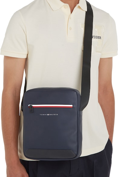 Tommy Hilfiger Geanta crossbody de piele ecologica Essential Signature Barbati