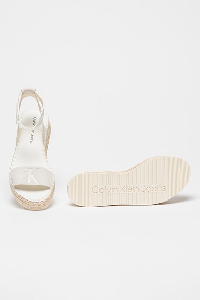 CALVIN KLEIN JEANS Espadrile wedge din piele intoarsa Femei