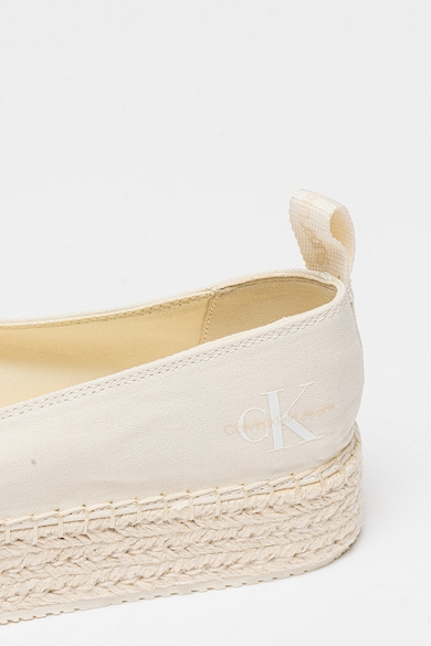 CALVIN KLEIN JEANS Flatform vászon espadrilles női