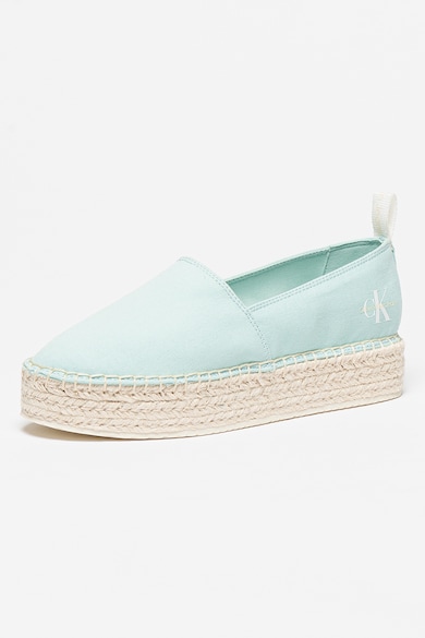 CALVIN KLEIN JEANS Flatform vászon espadrilles női