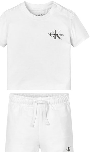 CALVIN KLEIN Organikuspamut tartalmú póló és rövidnadrág szett Fiú