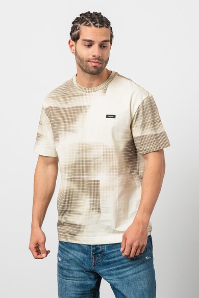 CALVIN KLEIN Tricou lejer cu imprimeu abstract Barbati