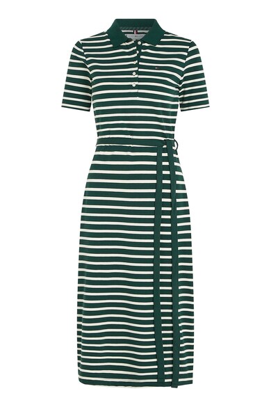 Tommy Hilfiger Rochie midi din amestec de bumbac organic cu model in dungi Femei