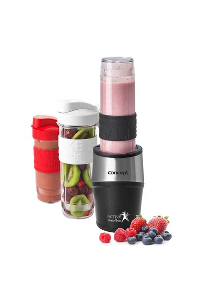 Concept Mini Blender  500 W, 23000 rpm, Smoothie, 2 recipiente 570 ml, 1 recipient 400 ml, Fara BPA Femei