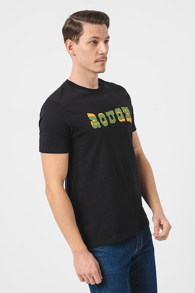 United Colors of Benetton Памучна тениска с щампа Мъже