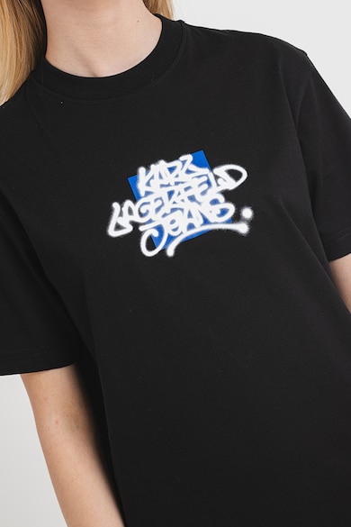 KARL LAGERFELD JEANS Rochie-tricou cu imprimeu logo Femei