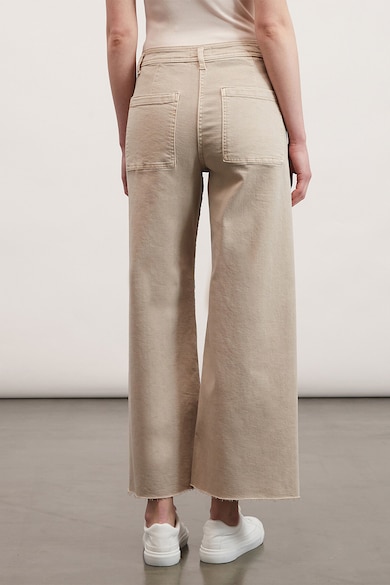 Motivi Pantaloni din amestec de bumbac cu croiala ampla si buzunare aplicate Femei