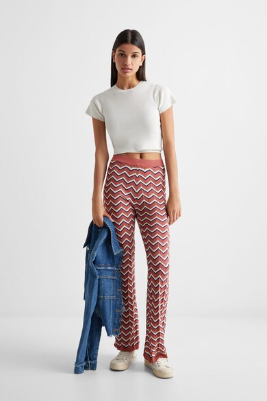 Mango Pantaloni cu model geometric Lula Fete