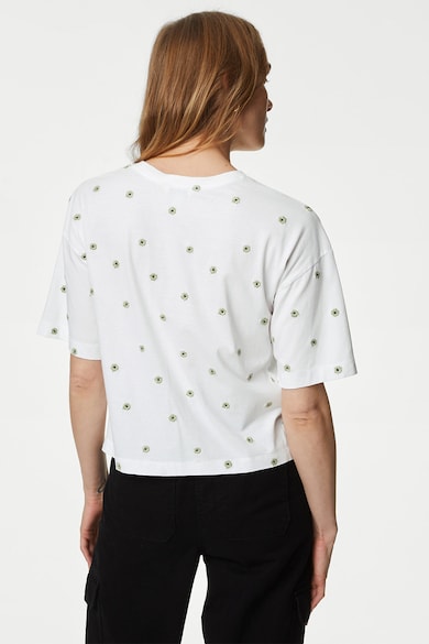 Marks & Spencer Памучна тениска с бродерия Жени
