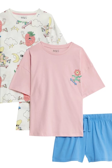 Marks & Spencer Mintás rövid pizsama szett - 2 pár Lány