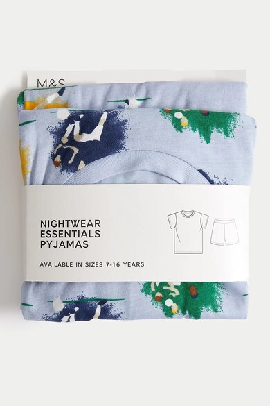 Marks & Spencer Pijama scurta cu imprimeu grafic Baieti