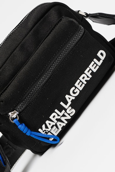 KARL LAGERFELD JEANS Памучна чанта с регулираща се презрамка с лого Мъже