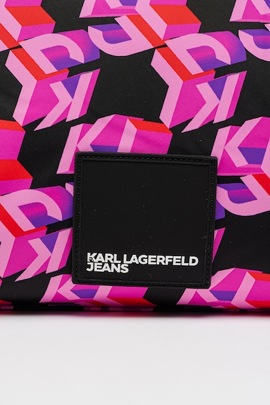 KARL LAGERFELD JEANS Tote fazonú mintás táska logós foltrátéttel női