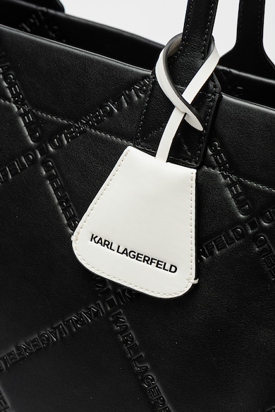 Karl Lagerfeld K/Skuare tote fazonú műbőr táska dombornyomott logóval női