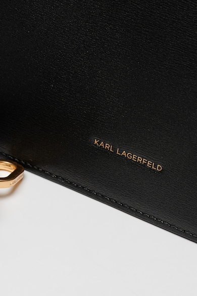 Karl Lagerfeld Bőr válltáska logós kiegészítővel női