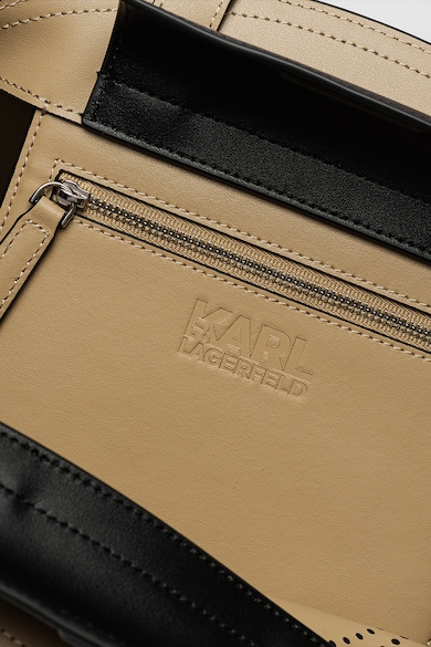 Karl Lagerfeld Circle tote fazonú bőrtáska perforált logóval női