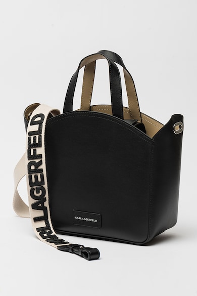 Karl Lagerfeld Кожена шопинг чанта K/Circle с лого от перфорации Жени