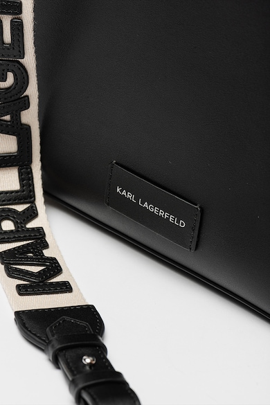 Karl Lagerfeld Circle tote fazonú bőrtáska perforált logóval női