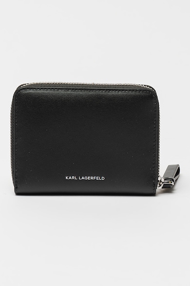 Karl Lagerfeld Műbőr és bőr pénztárca perforált logóval női